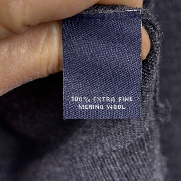 Hart Schaffner Marx Men V-neck sweater Sz XL 100% Extra Fine Merino Wool Classic - Picture 4 of 11